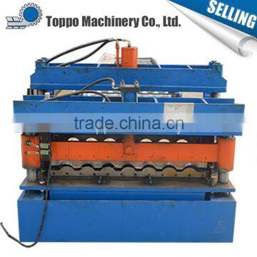 New Design High Quality Making Metal Colored Roof Tile Forming Machine photo-3