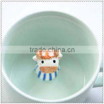 ceramic cow mug in cow design cup