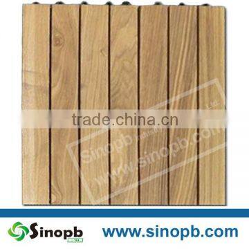 Pine Wood Flooring With Snapping Fastener Plastic Base Pine Tile