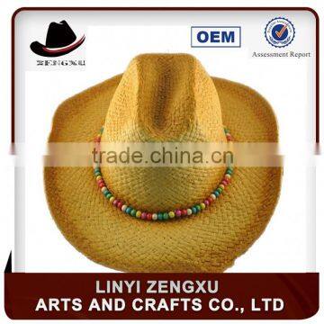 10 years experience fashion design customized straw cowboy man hat