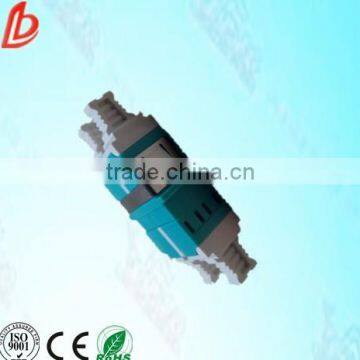 2 Port 10G OM3 Aqua LC/UPC Duplex Multimode Optical Fiber Adapters photo-3