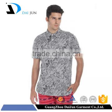 Daijun oem 100%polyester 200g custom latest design sublimation printing short sleeve for men polo shirt