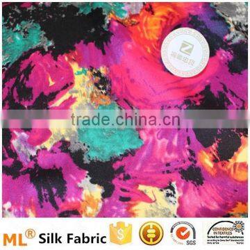 Silk satin printed silk fabric for silk tie and silk scarf