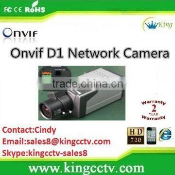 Onvif D1 Network Camera 1/3" Sony CCD 520TVL box camera HK-NB352