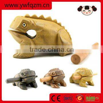 china wholesale antique musical wooden frog figurines