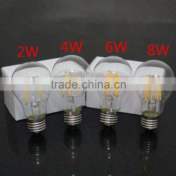 Dimmable A60 E26 E27 LED Filament Bulb Light Lamp 4W 8W with AC100-240V