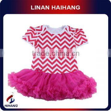 Hot sale lovely baby girls romper dress