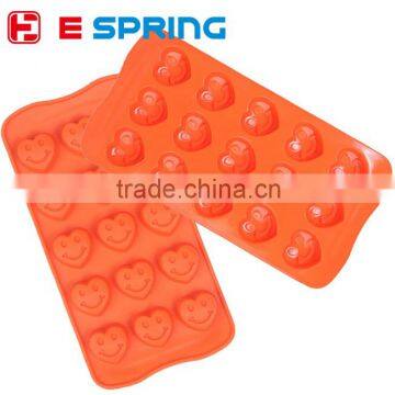 Smile Heart Face Chocolate Candy Silicone Baking Molds