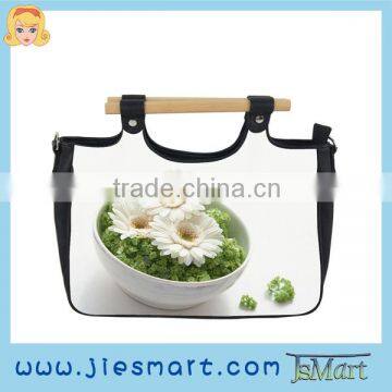 flower photo printing custom printing MOQ free Canvas messenger bag