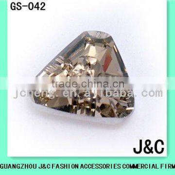 triangle glass stone button for clothes