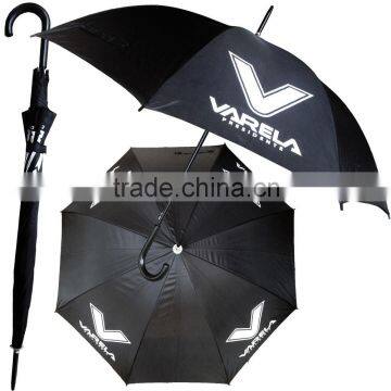 black long shaft promotional golf umbrella