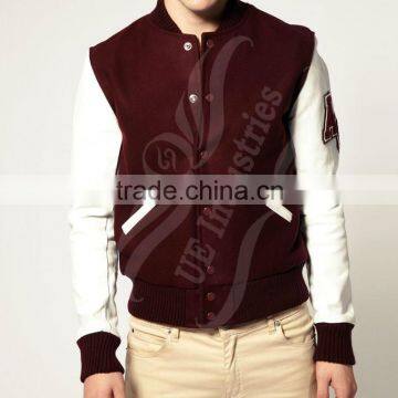 UEI-VJ-3547 custom jacket , bomber jacket , baseball jacket , school varsity jacket , college varsity jacket , wool body jacket