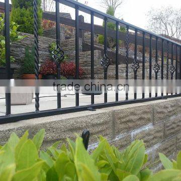 Faux wrought iron fence parts designs