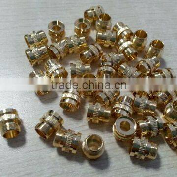 OEM brass factory custom made bolt and screws closed end cap knurled thumb Nonstandard hardware lathe parts