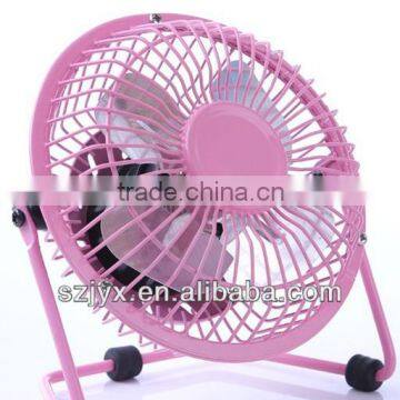 Colorful Electric Fan Popular Metal USB Fan With 360 Degree Rotating PC Mini Fans Mute Cool For Office Desk