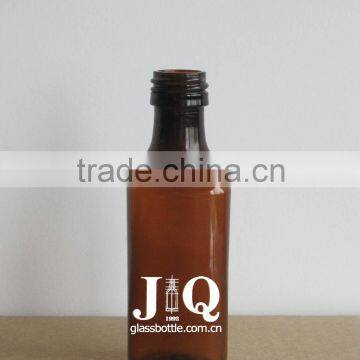 50ml mini amber glass spirit liquor bottle