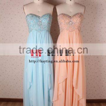 Elegant Backless 2015 Evening Gown Ladies Long Evening Party Wear Gown photo-4