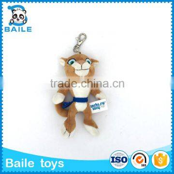 Custom Plush Tiger mascot Toy Soft Stuffed CE Keychain