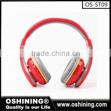 Factory wholesale best quality wireless headset bluetooth sport headphones (OS-ST09)