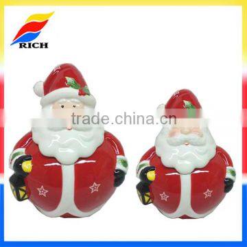 handmade craft Ceramic christmas santa clause model