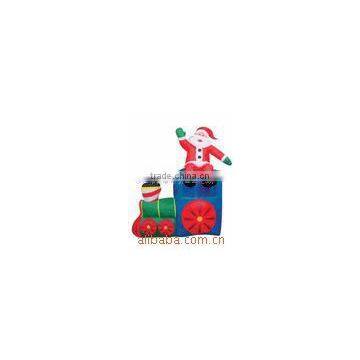 Inflatable Santa Claus on Train photo-4