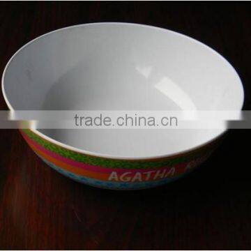 round melamine printing bowl