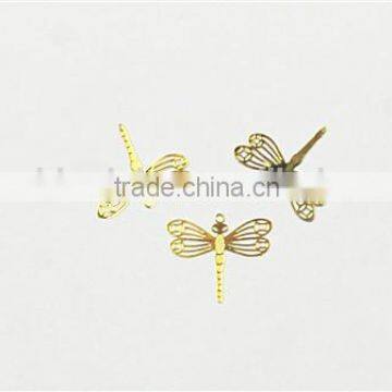 Gold Plated Cooper Dragonfly(50pcs/bag)