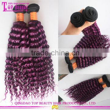 6A 7A 8A Cheap Wholesale Bohemian Purple Peruvian Virgin Kinky Curly Hair