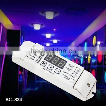 dc 12v-24v dmx decoder 4ch 512 dmx controller rgbw