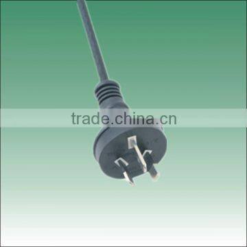 SAA australia standard 3pin plug moulded to supply flexible cords