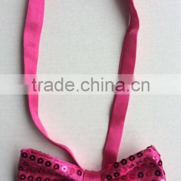 new style shiny party sequin bow tie