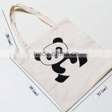 High Capacity Bag Cute Panda Handbag Cotton Shopping Bag