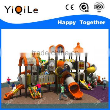 Novel design Guangzhou YQL factory long plastic outdoor playgorund slide for kids