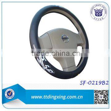 High quality lizard animal print car steering wheel covers for bus from factory