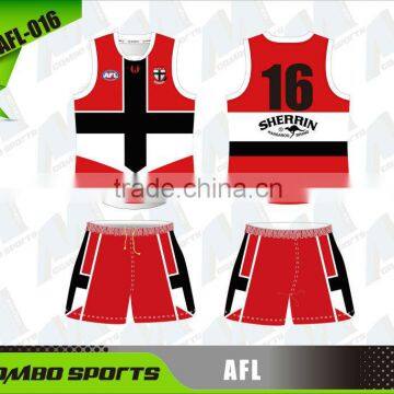 Customized sublimation australian football guernsey and shorts