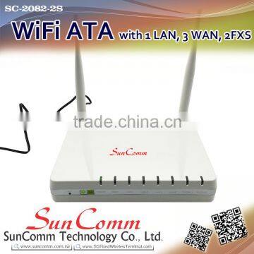 SC-2082-2S With 1 WAN, 3 LAN, 2 FXS WiFi VoIP ATA photo-5