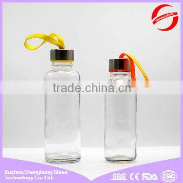 Set of Round Clear Water Glass Drinking Bottle photo-2