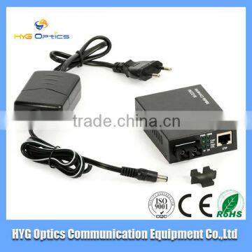 1000m fiber optic simplex media converter/10 100 1000 fiber media converter for fiber solution