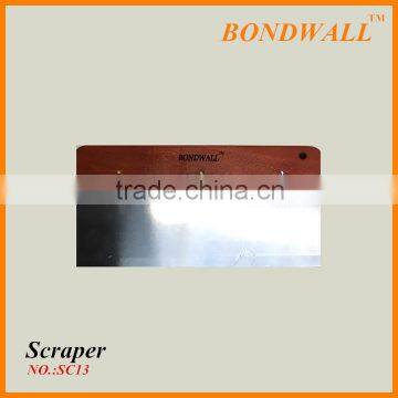 Wholesale side scraper 6" 8" 10" wall putty knife wooden handle bricklaying trowel