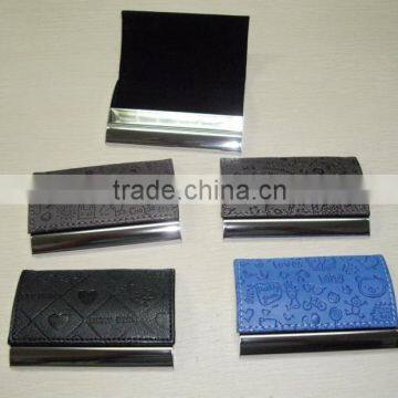 PU leather business card case/leather business name card holder