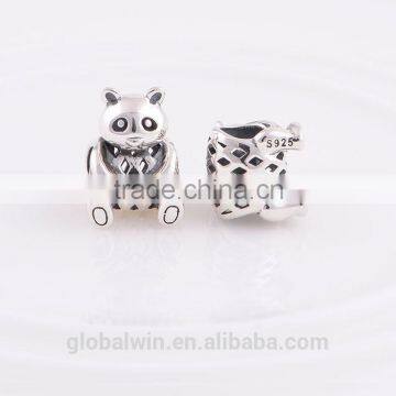 Wholesale Panda Charm 925 Sterling Silver European Charms Beads Fit Diy Snake Chain Bracelets Female Jewelry Necklaces photo-3