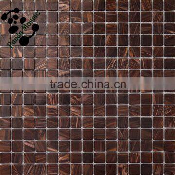 SMH07 Golden line glass mosaic Swimming pool mosaic Hotel decor luxury mosaic