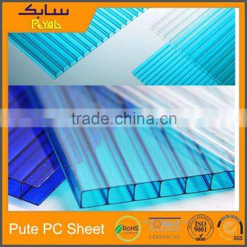 4mm to 20mm thickness polycarbonate double wall polycarbonate hollow sheet/pc sheet