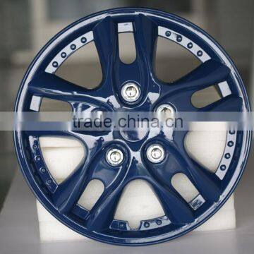 shenzhen orchid 15inch plastic blue flashy car hubcaps