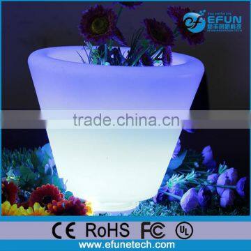 bluetooth battery led light up rgb color changing decorating illuminated pots