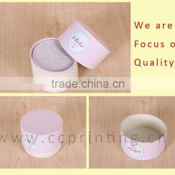 Fancy Lid and Tray Round Shaped Wholesale Jewelry Box photo-2