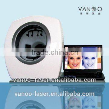 Portable skin analyzer magnifier machine