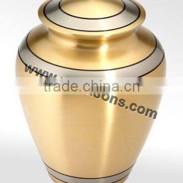 Unique Brass Metal Solid Urns Cremation Urns | Decorative Urns | Funeral Urns photo-2