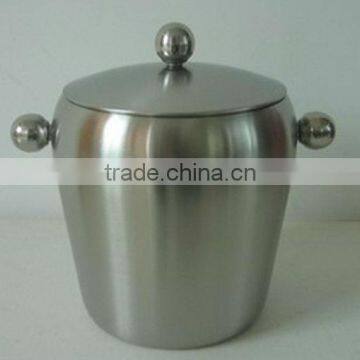 1.0L stainless steel ice bucket with lid