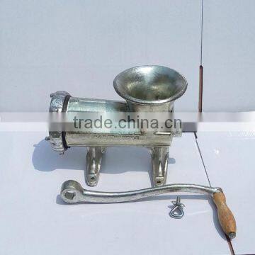 22# electroplate tinned manual meat grinder hand operate meat mincer machine